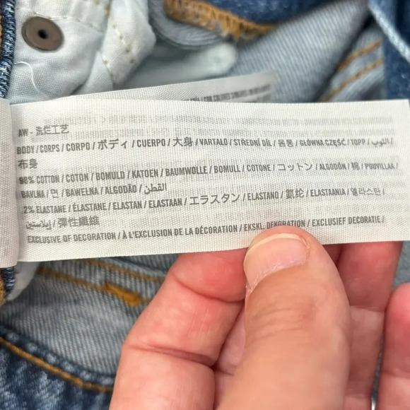 Abercrombie and Fitch Curve Love Jeans Ultra High Rise Ankle Straight Size 28 6R - Picture 12 of 12